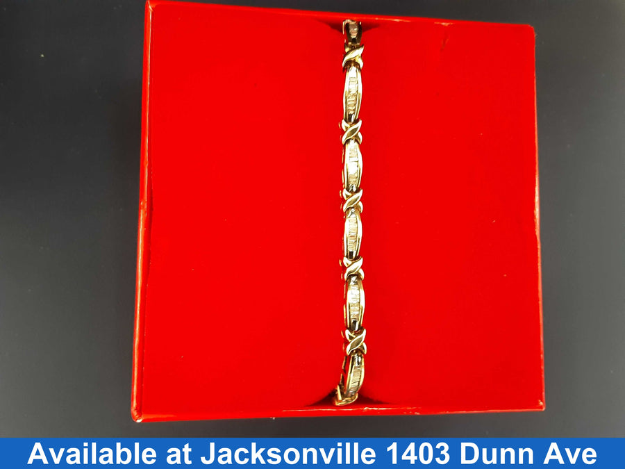 Tennis Bracelet - Yellow Gold 10k (.417) 12.3 grams 7 inch