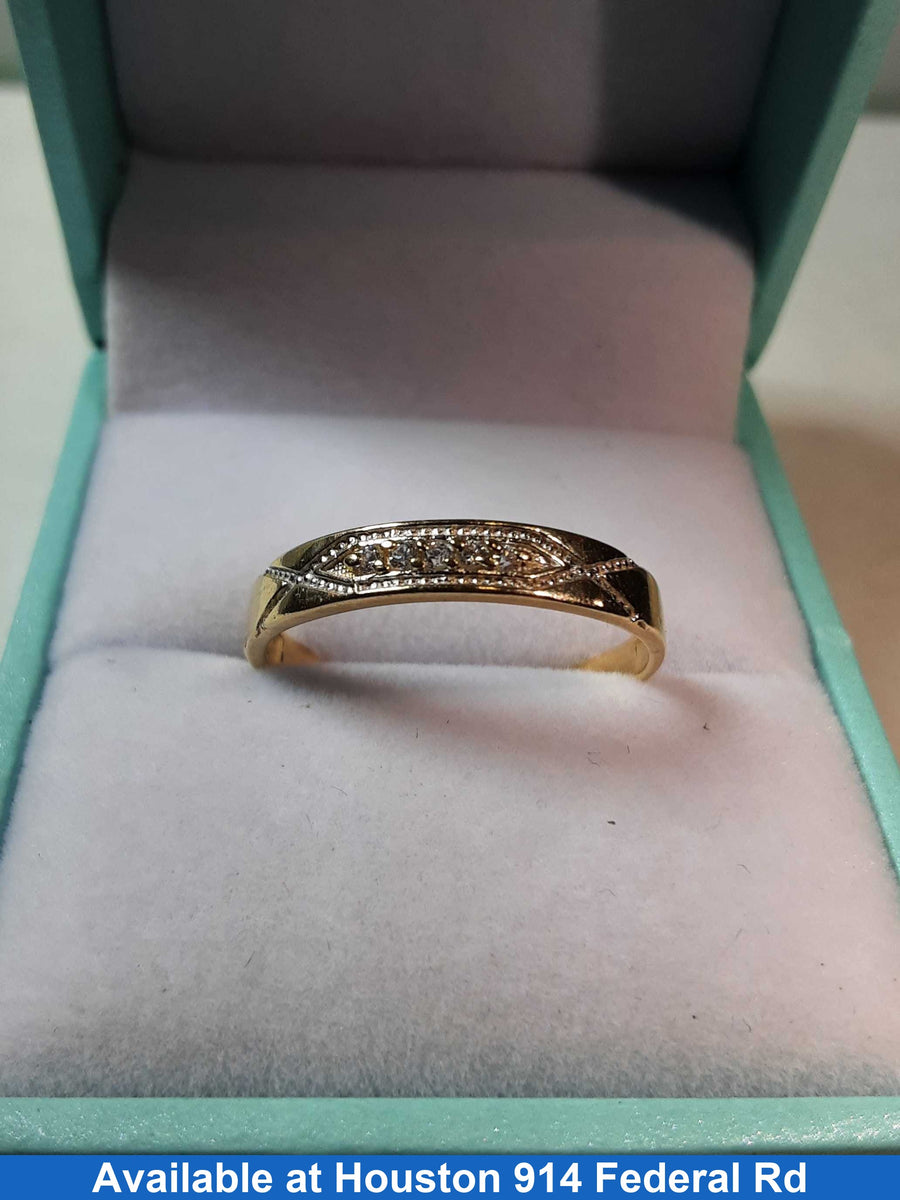 Ring - Wedding Band - Yellow Gold 14k (.585) 1.5 grams Size 8.5
