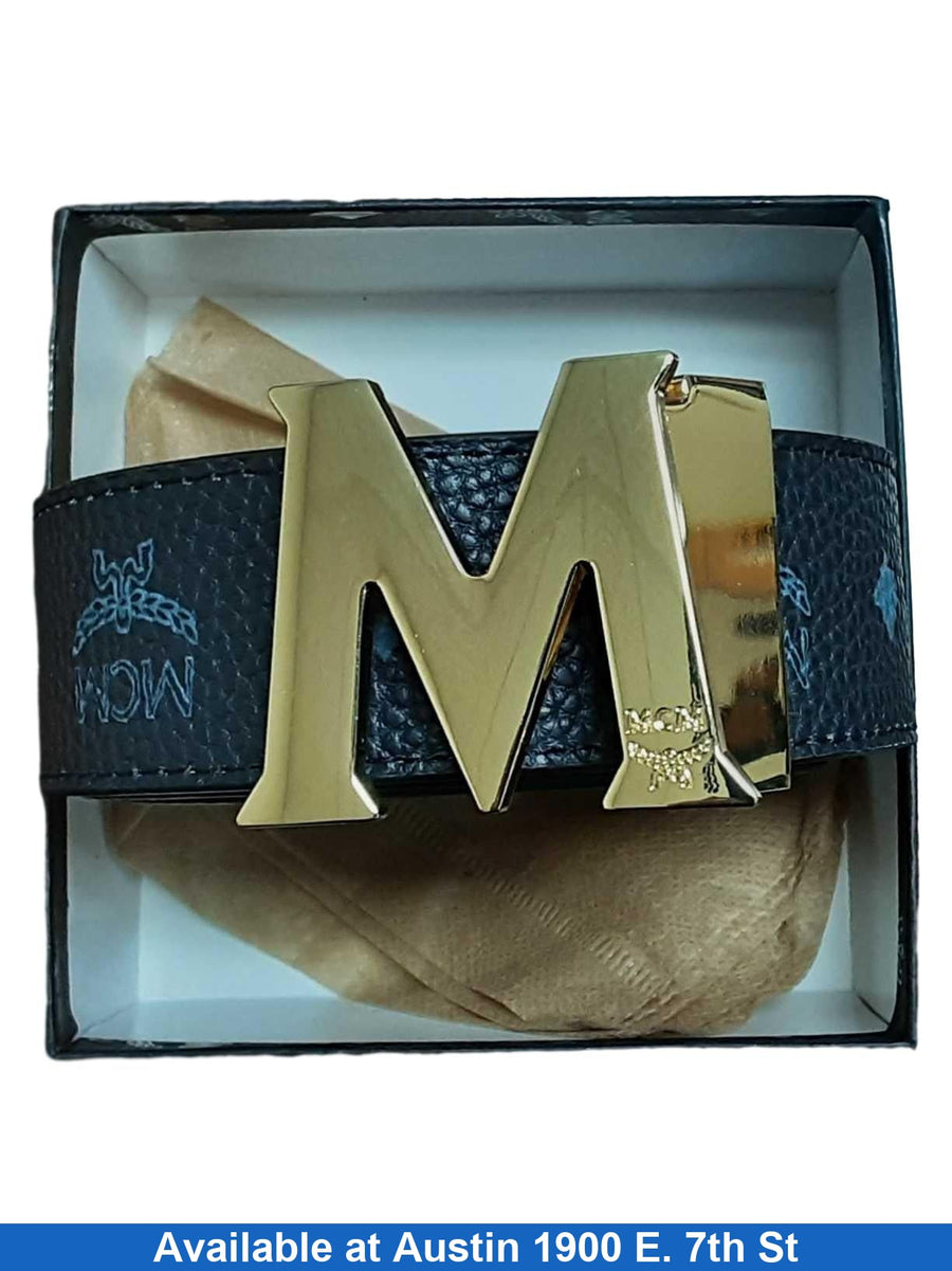 Mcm Reversible Belt Black Belt / Buckle
