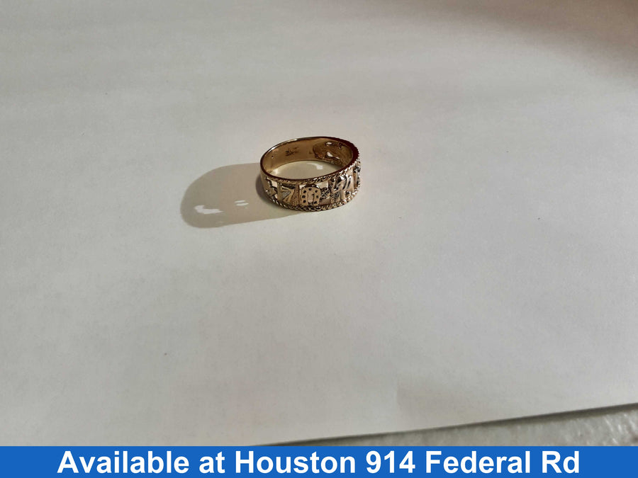 Women's Ring - Yellow Gold 14k (.585) 3.8 grams Size 9