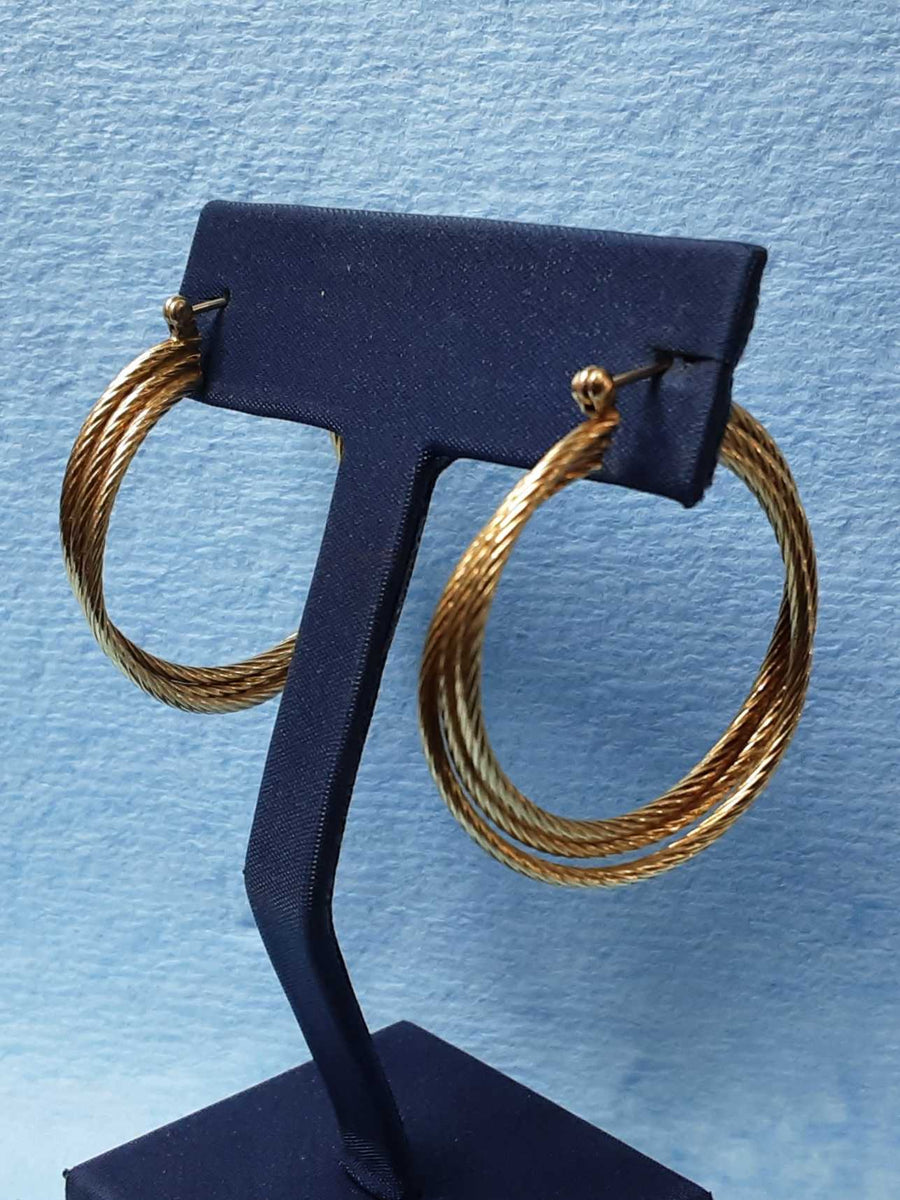 Bangle Earrings - Yellow Gold 14k (.585) 4.6 grams