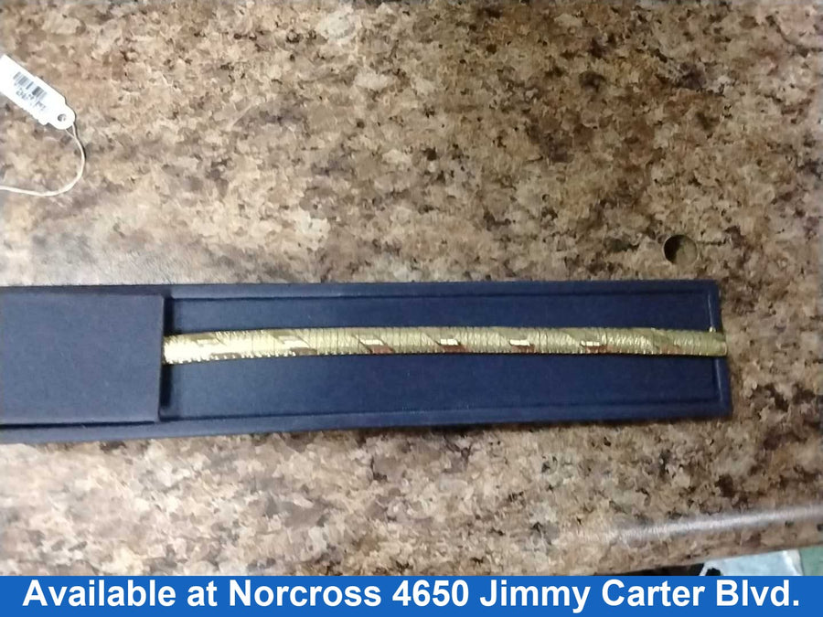 Herringbone Bracelet - Yellow Gold 10k (.417) 13.8 grams 7 inch