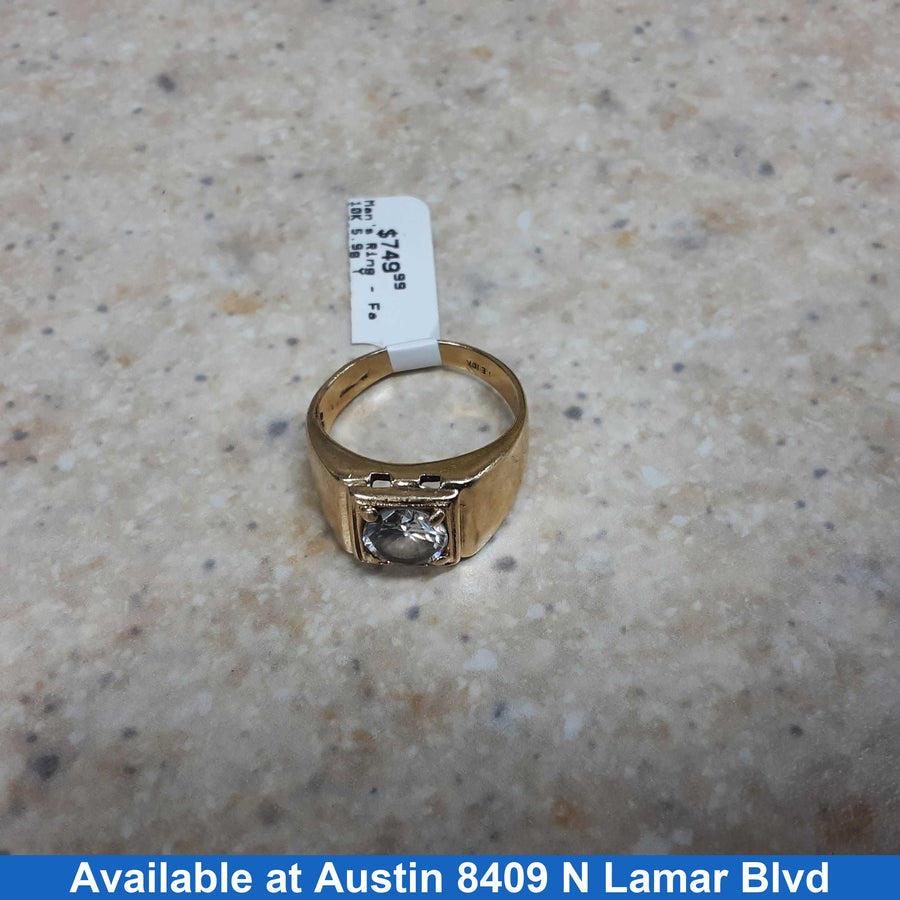Men's Ring - Yellow Gold 10k (.417) 5.9 grams Size 9
