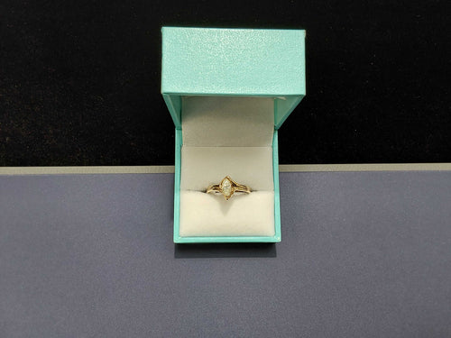 Women's Ring - Solitaire - Yellow Gold 14k (.585) 2.5 grams Size 10