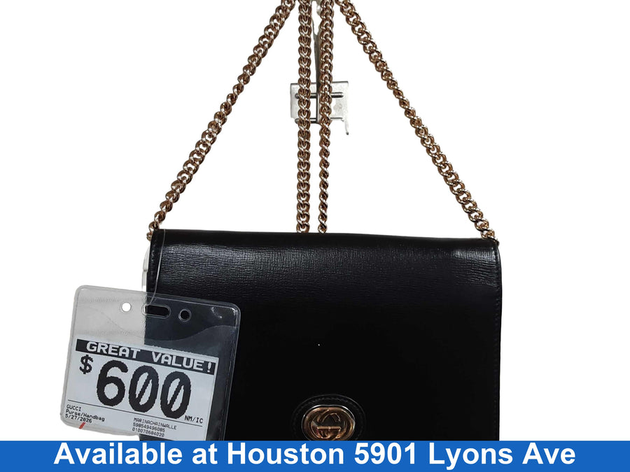 Gucci Marinachainwallet Black Purse / Handbag