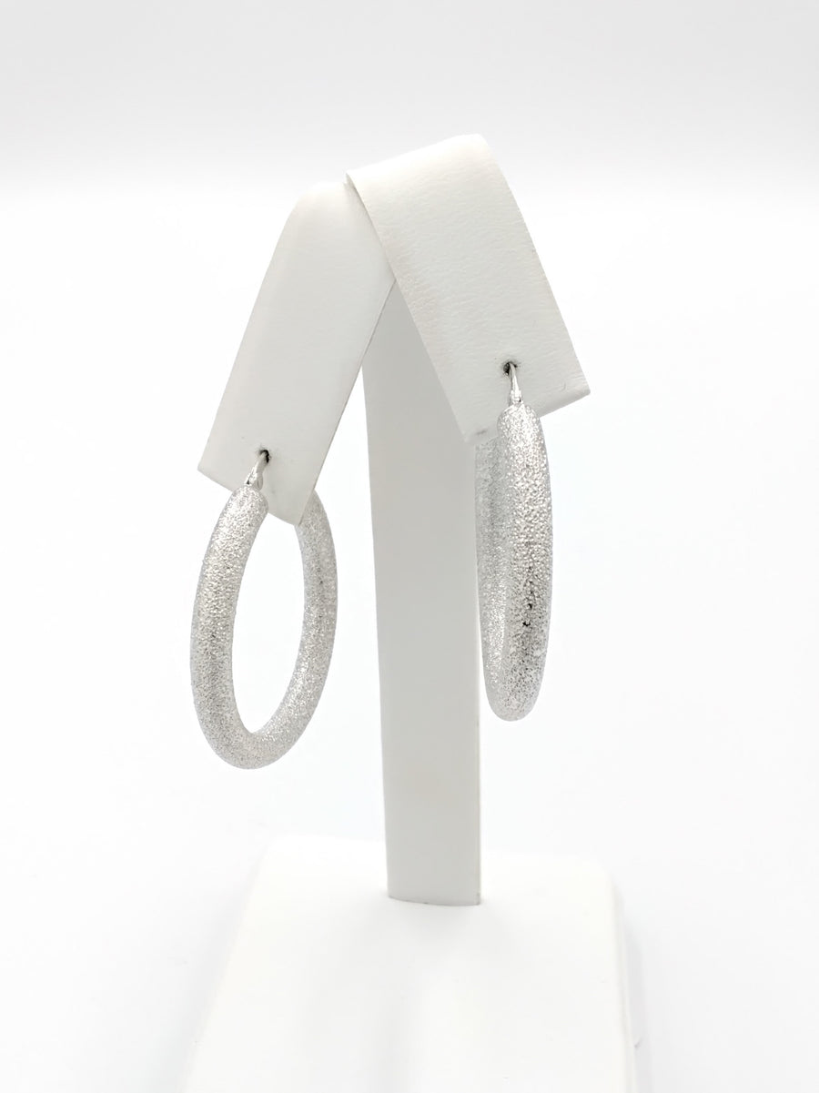 Bangle Earrings - White Gold 14k (.585) 6 grams