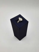 Women's Ring - Solitaire - White Gold 14k (.585) 5 grams Size 7.5