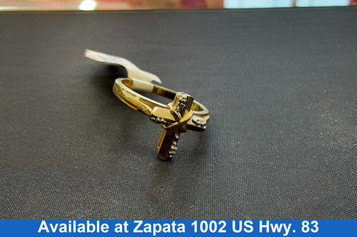 Women's Ring - Yellow Gold 10k (.417) 2.3 grams Size 20