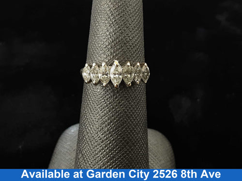 Women's Ring - Anniversary - Yellow Gold 14k (.585) 2.3 grams Size 6.5