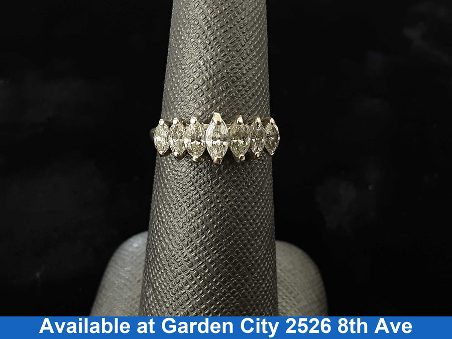 Women's Ring - Anniversary - Yellow Gold 14k (.585) 2.3 grams Size 6.5