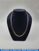 14kt Concave Curb Chain