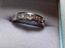 Ring - Wedding Band - White Gold 14k (.585) 4 grams Size 7