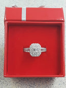 Ring - Engagement Set - White Gold 10k (.417) 3.2 grams Size 7