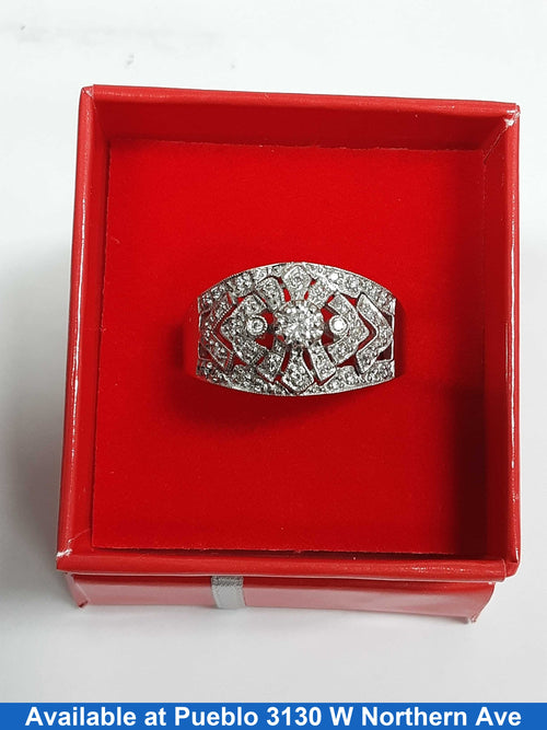 Women's Ring - White Gold 18k (.750) 8.3 grams Size 12