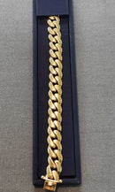 Cuban Link Bracelet - Yellow Gold 10k (.417) 36.6 grams 9 inch