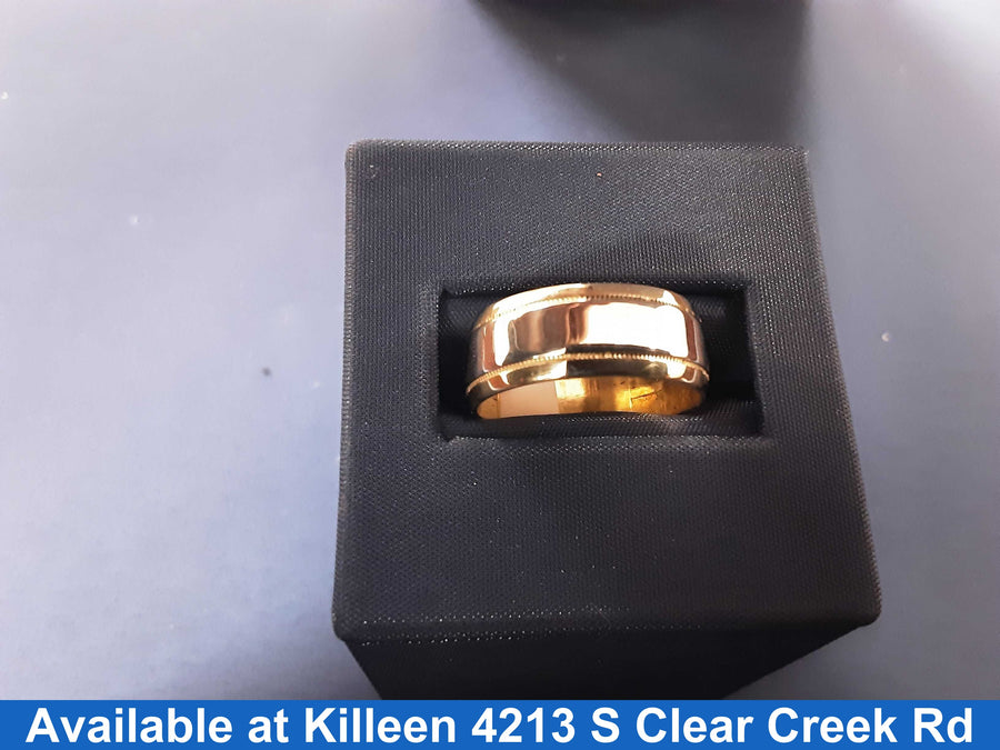 Ring - Wedding Band - Yellow Gold 14k (.585) 5.5 grams Size 7