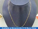 Figaro Chain - Yellow Gold 14k (.585) 4.2 grams 17 inch