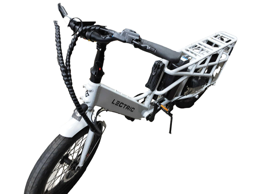Lectric Xpedition White Hybrid Bike