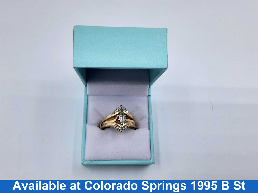Women's Ring - Yellow Gold 14k (.585) 7.1 grams Size 9.5