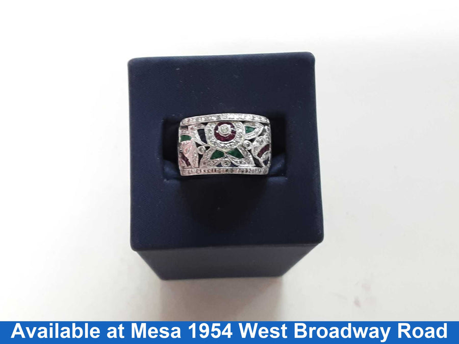 Women's Ring - White Gold 14k (.585) 7.7 grams Size 7
