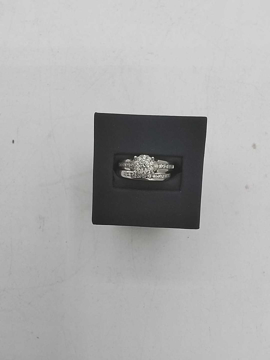Ring - Engagement Set - White Gold 14k (.585) 7.4 grams Size 20