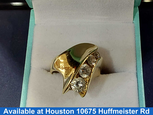 Women's Ring - Yellow Gold 14k (.585) 7.9 grams Size 7