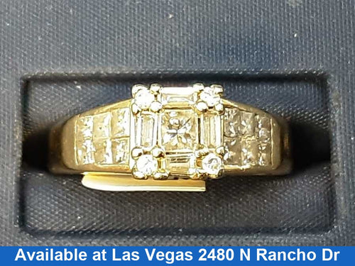 Women's Ring - Yellow Gold 14k (.585) 6.8 grams Size 6.5