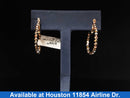 Bangle Earrings - Tricolor Gold 10k (.417) 3.3 grams