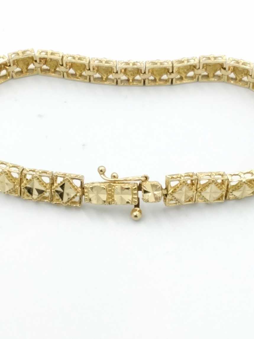 Tennis Bracelet - Yellow Gold 14k (.585) 11.9 grams 8 inch