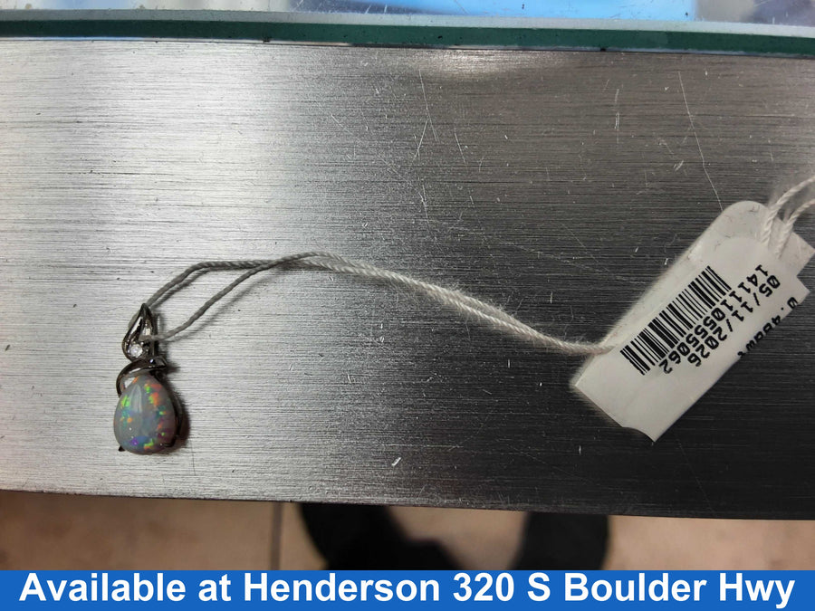 Diamond Pendant - White Gold 14k (.585) 0.6 grams