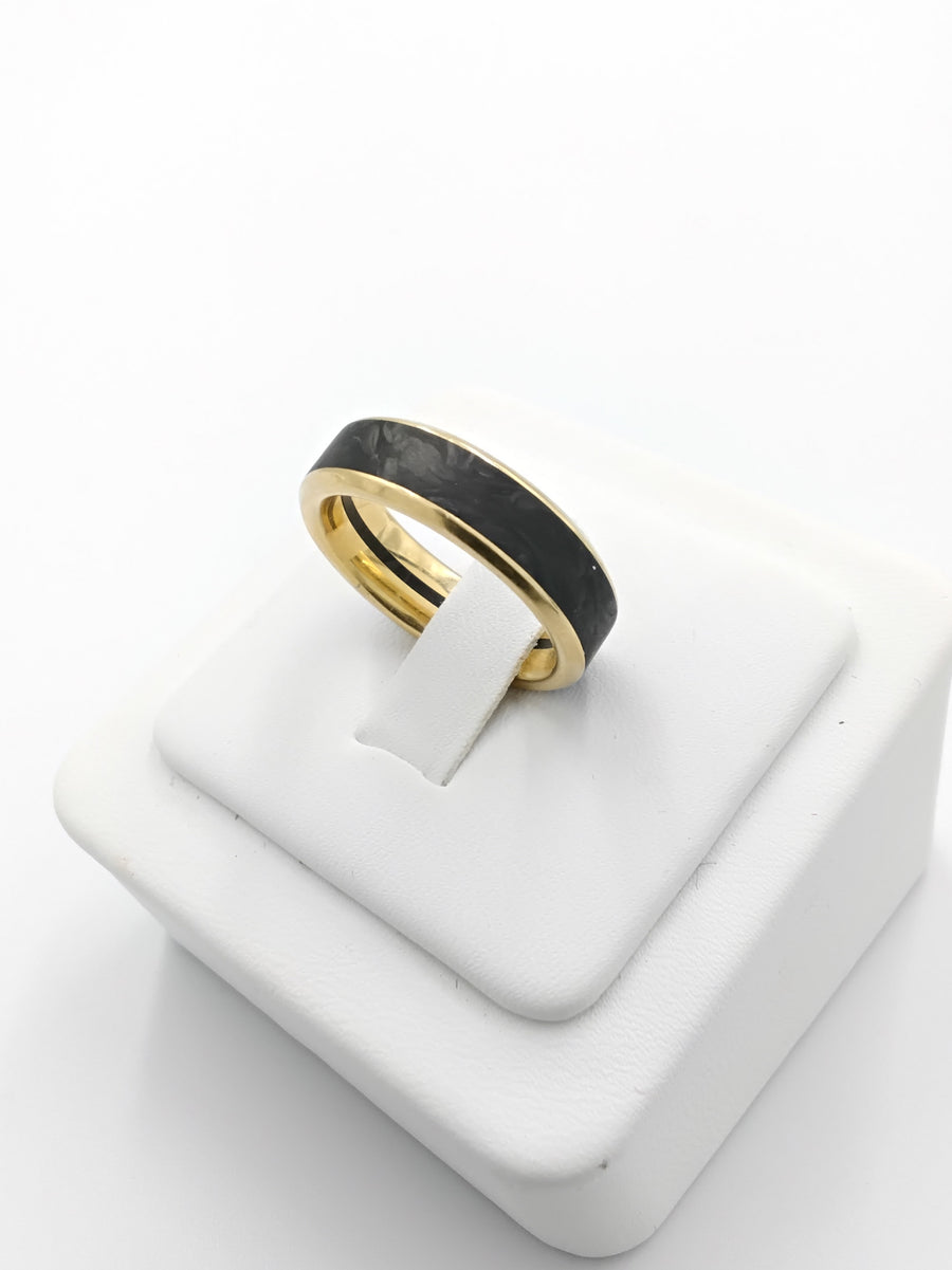 Ring - Wedding Band - Yellow Gold 18k (.750) 6.9 grams Size 8.5