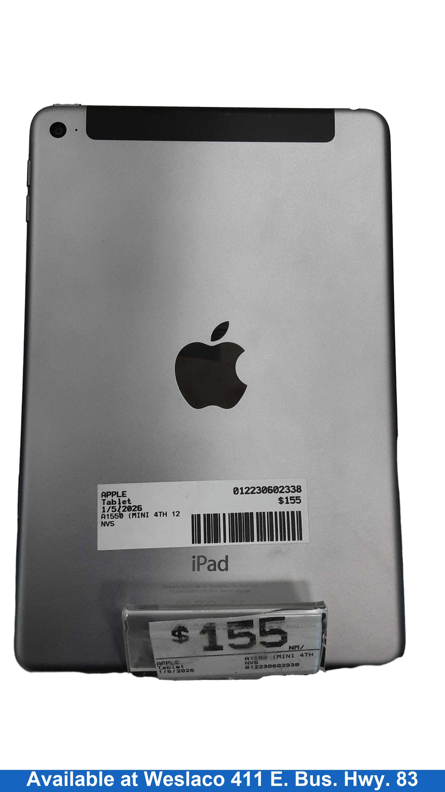 Apple A1550 (Mini 4th 128gb - Cell) Black / Grey Tablet