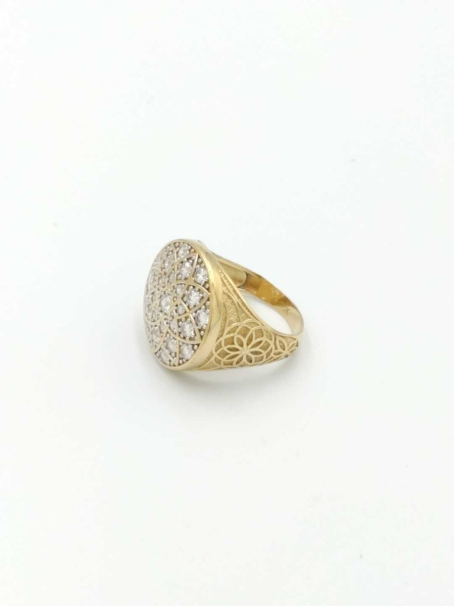 Men's Ring - Yellow Gold 10k (.417) 7.2 grams Size 10