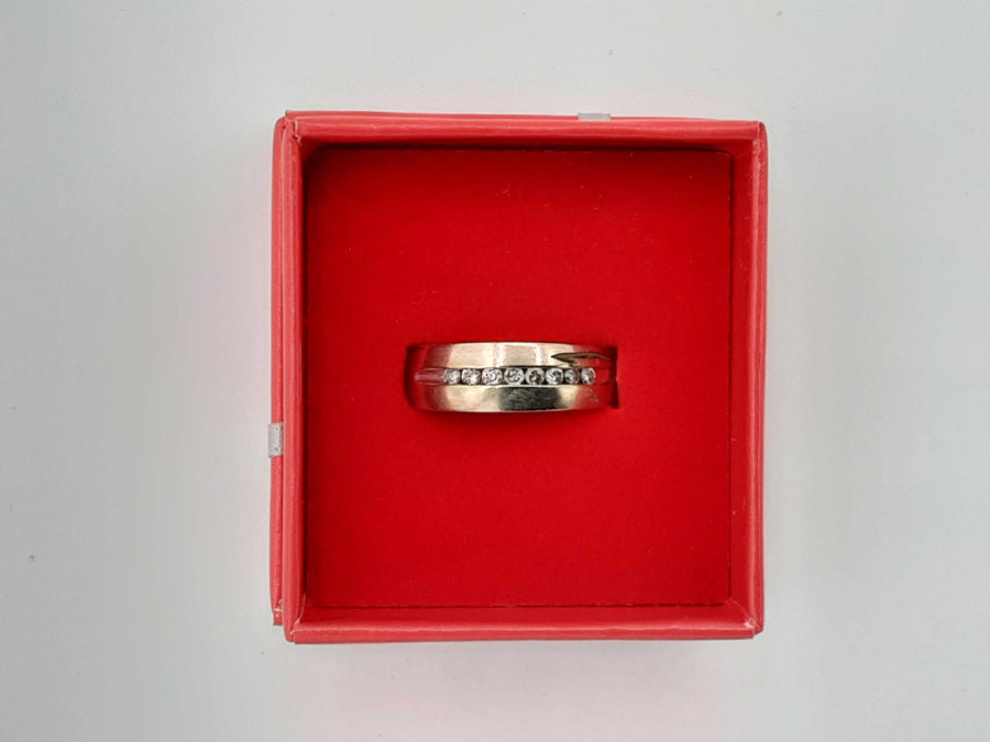 Ring - Wedding Band - White Gold 10k (.417) 7.3 grams Size 10