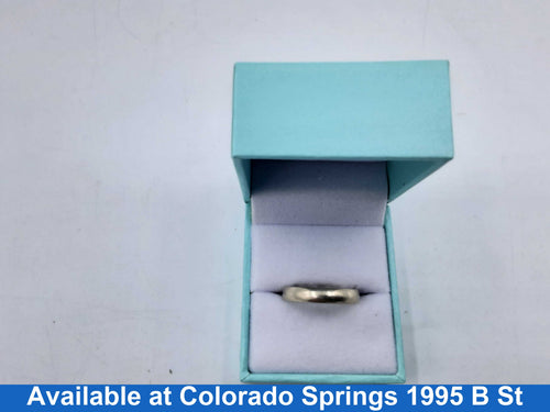 Ring - Wedding Band - White Gold 14k (.585) 3.2 grams Size 10