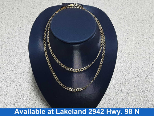 Cuban Link Chain - Yellow Gold 10k (.417) 6.4 grams 20 inch