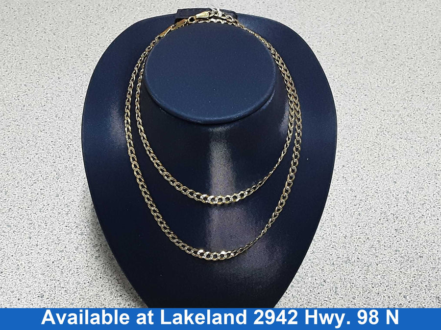 Cuban Link Chain - Yellow Gold 10k (.417) 6.4 grams 20 inch
