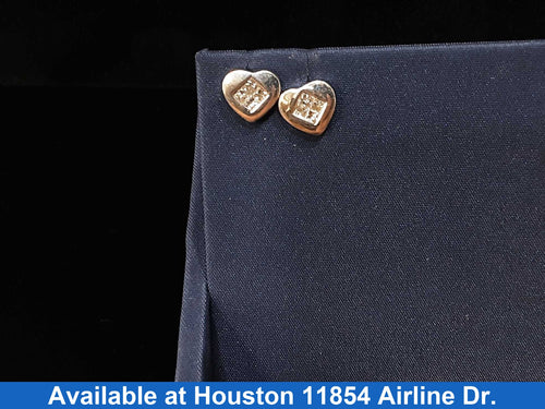 Double Stud Earring - White Gold 18k (.750) 2.8 grams
