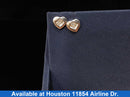 Double Stud Earring - White Gold 18k (.750) 2.8 grams