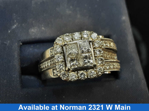 Women's Ring - White Gold 14k (.585) 7.4 grams Size 7.5