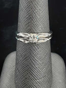 Women's Ring - Solitaire - White Gold 14k (.585) 3.6 grams Size 8