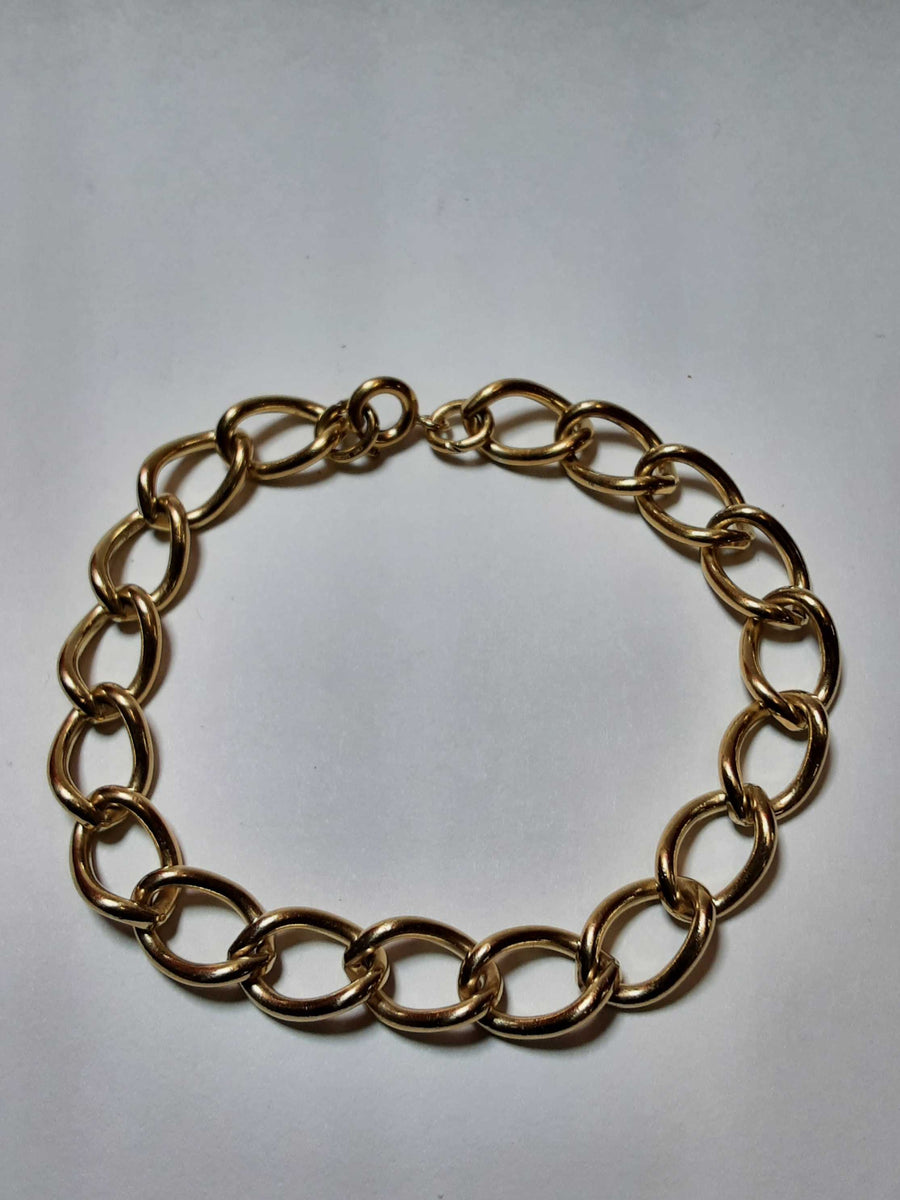 Cable Bracelet - Yellow Gold 14k (.585) 12.4 grams 7 inch