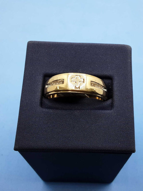 Ring - Wedding Band - Yellow Gold 10k (.417) 3.9 grams Size 11