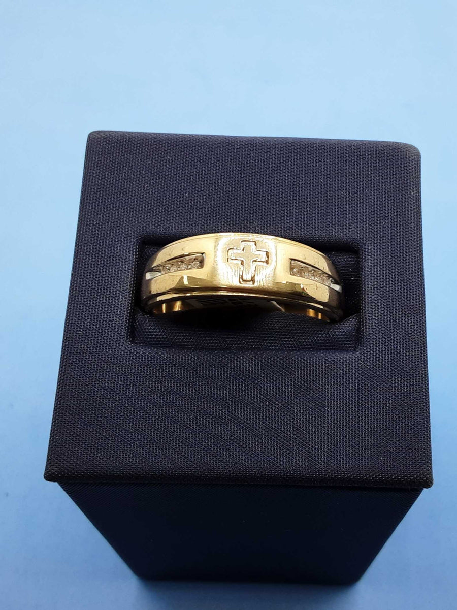 Ring - Wedding Band - Yellow Gold 10k (.417) 3.9 grams Size 11