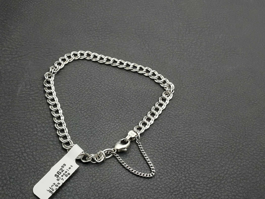 Link Bracelet - Silver 7 grams 8 inch