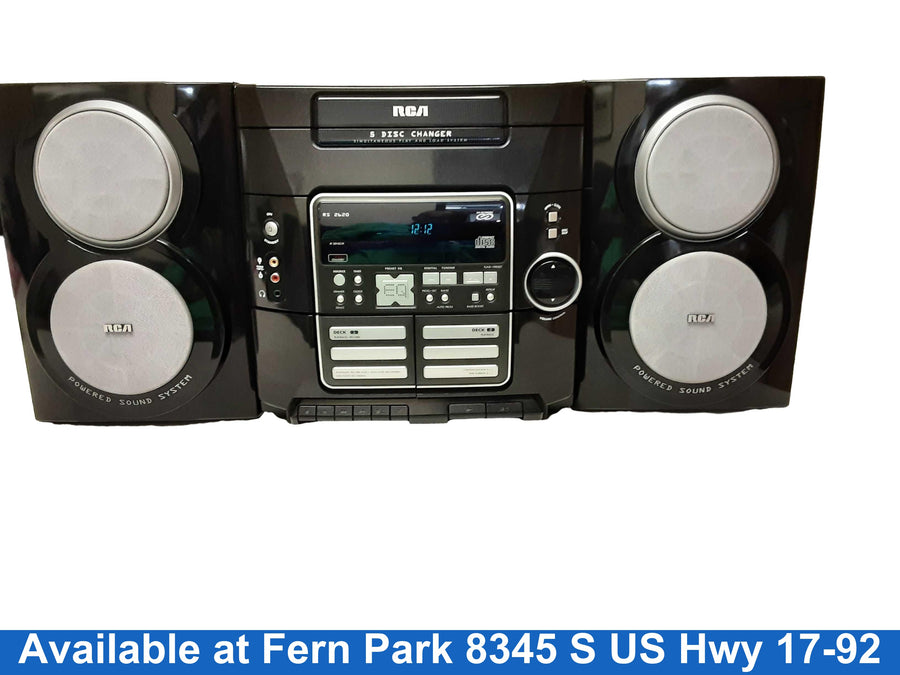 Rca Rs2620 Black Boombox Radio