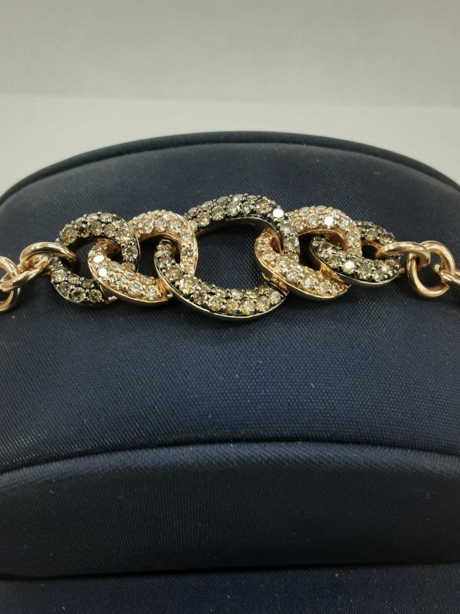 Cable Bracelet - Rose Gold 14k (.585) 16.9 grams 7 inch