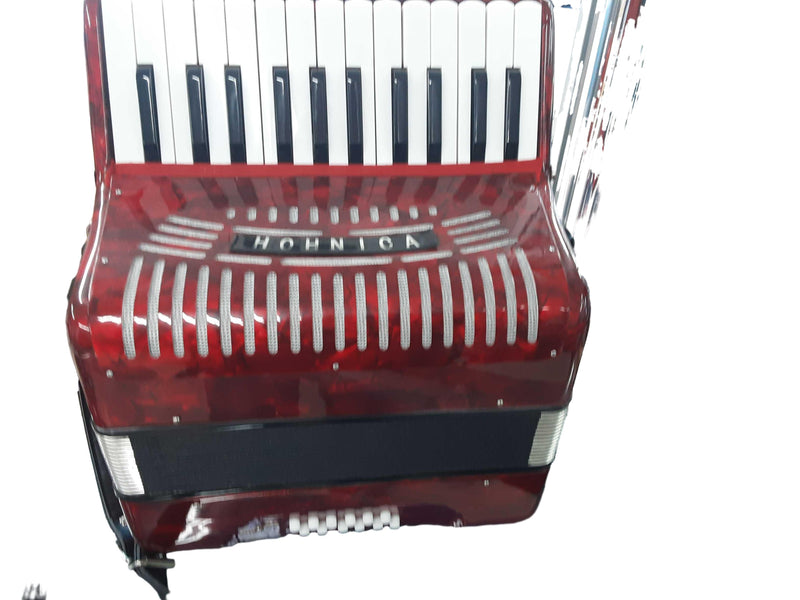 Hohnica Red Combination Accordion