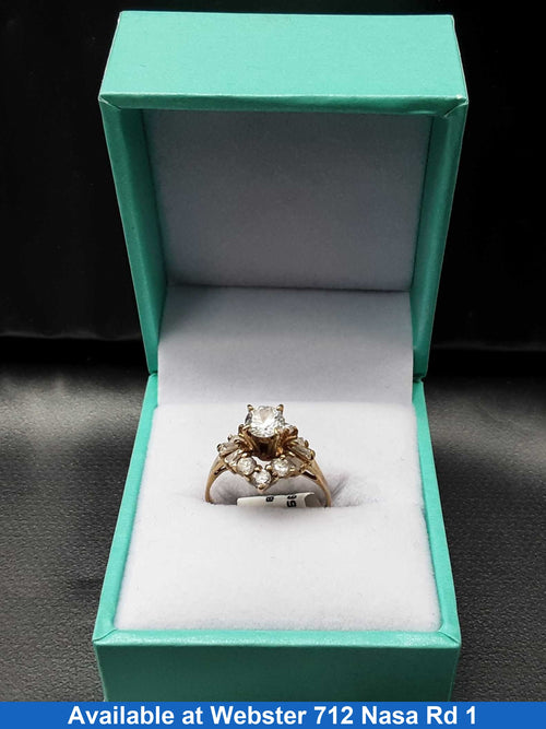Women's Ring - Yellow Gold 10k (.417) 2.7 grams Size 6.5