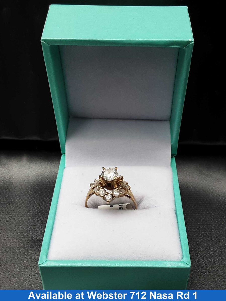 Women's Ring - Yellow Gold 10k (.417) 2.7 grams Size 6.5